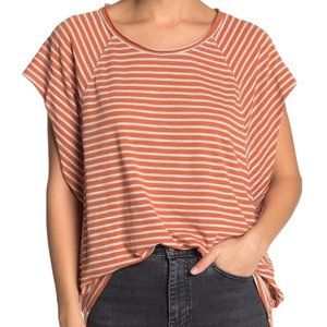Free People Cap Sleeve Tee Shirt